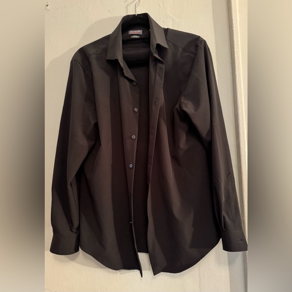 Van Heusen Black Button-Up Shirt. Wore once.
